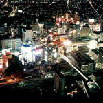 Noční Osaka